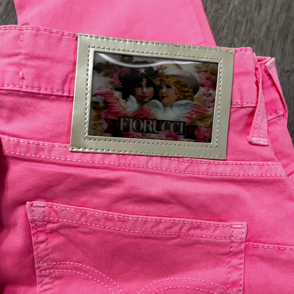 Fiorucci Hot Pink Angel Jeans size 26 - Picture 6 of 6